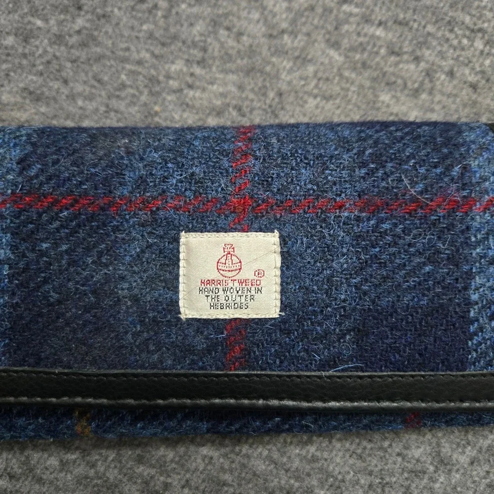 Glen Appin Harris Tweed Tote Wallet Plaid Wool Harriswear Heritage Dark Academia